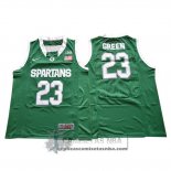 Camiseta NCAA Michigan State Spartans Draymond Green Verde