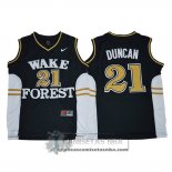 Camiseta NCAA Wake Forest Demon Deacons Tim Duncan Azul Marino