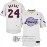 Camiseta Navidad Lakers Bryant 2013 Blanco