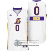 Camiseta Navidad Lakers Young 2014 Blanco