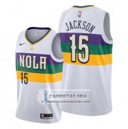 Camiseta New Orleans Pelicans Frank Jackson Ciudad Edition Blanco