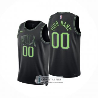 Camiseta New Orleans Pelicans Personalizada Ciudad 2025-26 Negro