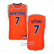 Camiseta New York Knicks Carmelo Anthony NO 7 Naranja