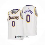 Camiseta Nino Los Angeles Lakers Russell Westbrook NO 0 Association 2022-23 Blanco