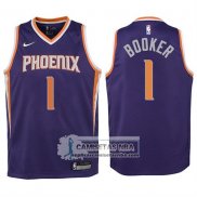 Camiseta Nino Suns Devin Booker 2017-18 Violeta