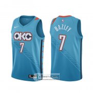 Camiseta Oklahoma City Thunder Darius Bazley Ciudad Azul