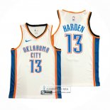 Camiseta Oklahoma City Thunder James Harden NO 13 Association Blanco