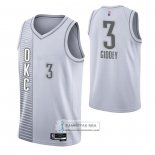 Camiseta Oklahoma City Thunder Josh Giddey NO 3 Ciudad 2021-22 Blanco