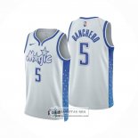 Camiseta Orlando Magic Paolo Banchero NO 5 Ciudad 2025-26 Blanco