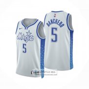 Camiseta Orlando Magic Paolo Banchero NO 5 Ciudad 2025-26 Blanco