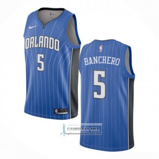 Camiseta Orlando Magic Paolo Banchero NO 5 Icon 2022-23 Azul