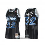 Camiseta Orlando Magic Shaquille O'neal Hardwood Classics Autentico 1994 Negro