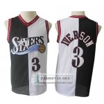 Camiseta Philadelphia 76ers Allen Iverson 1996-97 Retro Negro