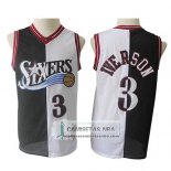 Camiseta Philadelphia 76ers Allen Iverson 1996-97 Retro Negro