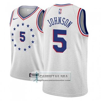 Camiseta Philadelphia 76ers Amir Johnson Earned 2018-19