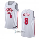 Camiseta Philadelphia 76ers De'Anthony Melton NO 8 Ciudad 2022-23 Blanco