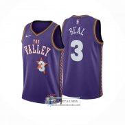 Camiseta Phoenix Suns Bradley Beal NO 3 Ciudad 2024-25 Violeta