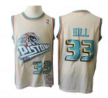 Camiseta Pistons Grant Hill Retro Crema