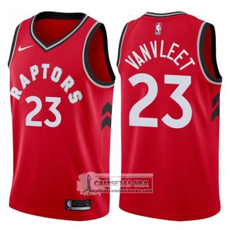 Camiseta Raptors 2017-18 Rojo Vanvleet Icon 2017-18 Rojo