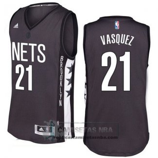 Camiseta Remix Alternate Nets Vasquez 2016-17 Negro