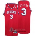 Camiseta Retro 76ers Iverson Rojo
