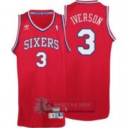 Camiseta Retro 76ers Iverson Rojo