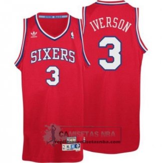 Camiseta Retro 76ers Iverson Rojo