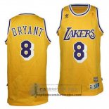 Camiseta Retro Lakers Bryant Amarillo