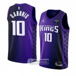 Camiseta Sacramento Kings Domantas Sabonis NO 10 Statement 2023-24 Violeta