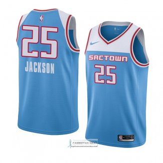 Camiseta Sacramento Kings Justin Jackson Ciudad 2018-19 Azul