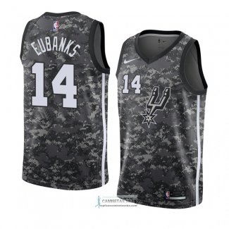 Camiseta San Antonio Spurs Drew Eubanks Ciudad 2018 Gris