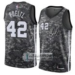 Camiseta San Antonio Spurs Jakob Poeltl Ciudad 2018 Gris