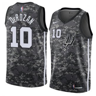 Camiseta Spurs Demar Derozan Ciudad 2018-19 Gris