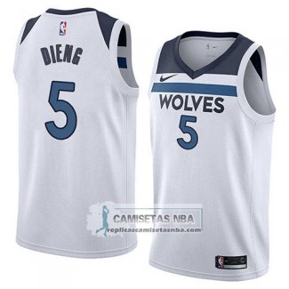 Camiseta Timberwolves Gorgui Dieng Association 2018 Blanco