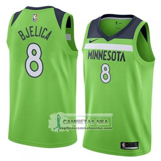 Camiseta Timberwolves Nemanja Bjelica Statement 2018 Verde