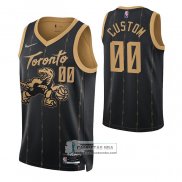 Camiseta Toronto Raptors Personalizada Ciudad 2021-22 Negro
