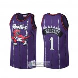 Camiseta Toronto Raptors Tracy Mcgrady Hardwood Classics Violeta