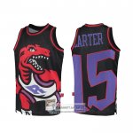 Camiseta Toronto Raptors Vince Carter Mitchell & Ness Big Face Negro