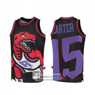 Camiseta Toronto Raptors Vince Carter Mitchell & Ness Big Face Negro