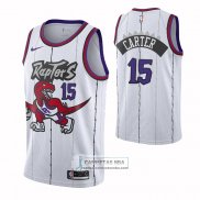 Camiseta Toronto Raptors Vince Carter NO 15 Classic Edition Blanco