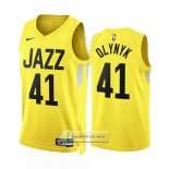 Camiseta Utah Jazz Kelly Olynyk NO 41 Icon 2022-23 Amarillo