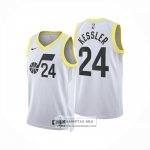 Camiseta Utah Jazz Walker Kessler NO 24 Association 2024-25 Blanco