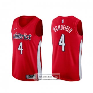 Camiseta Washington Wizards Admiral Schofield Earned 2019-20 Rojo