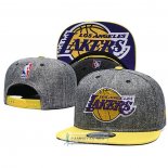 Gorra Los Angeles Lakers 9FIFTY Snapback Gris Amarillo