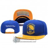 Gorra Warriors Leather Azul Amarillo