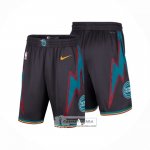 Pantalone Detroit Pistons Ciudad 2025-26 Negro