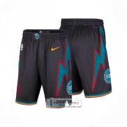 Pantalone Detroit Pistons Ciudad 2025-26 Negro