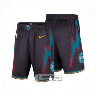 Pantalone Detroit Pistons Ciudad 2025-26 Negro