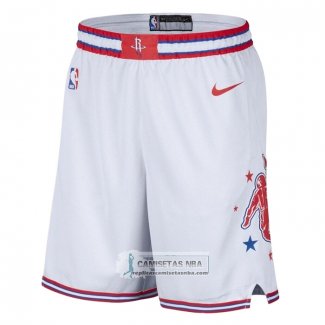 Pantalone Houston Rockets Ciudad 2025-26 Blanco