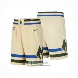 Pantalone Milwaukee Bucks Ciudad 2025-26 Crema